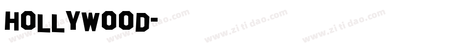 Hollywood字体转换