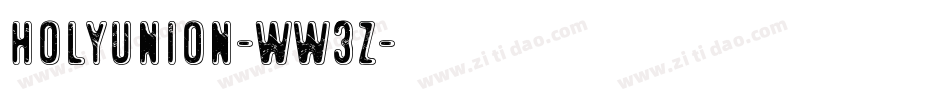 HolyUnion-WW3z字体转换