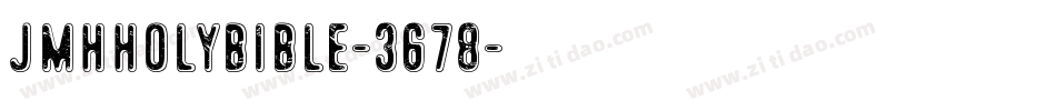 JmhHolyBible-3g78字体转换