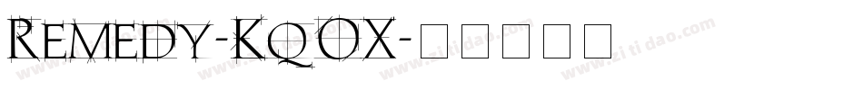 Remedy-KqOX字体转换