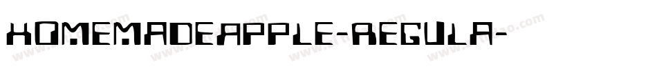 HomemadeApple-Regula字体转换