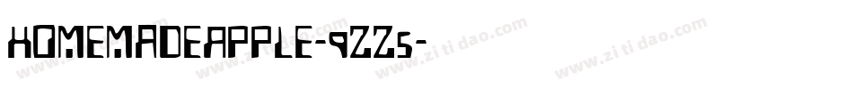 HomemadeApple-9zz5字体转换