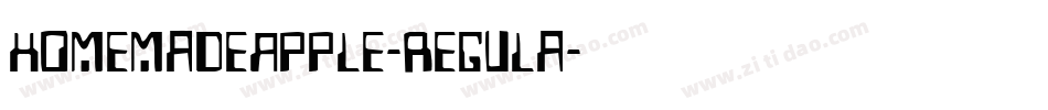 HomemadeApple-Regula字体转换