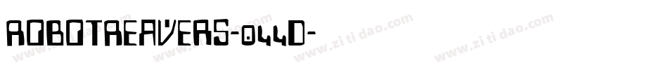 RobotReavers-044d字体转换