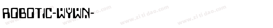 Robotic-WYwn字体转换