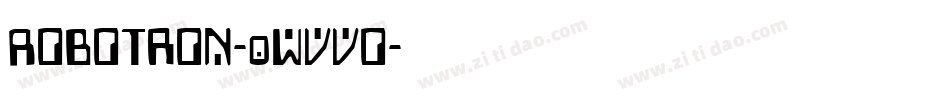 Robotron-0Wvvo字体转换