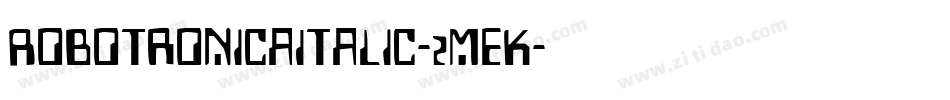 RobotronicaItalic-2mEK字体转换