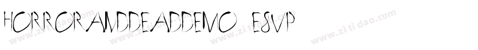 HorrorAndDeadDemo-e8Vp字体转换