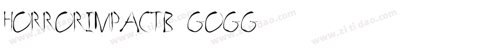 HorrorImpactB-GOGG字体转换