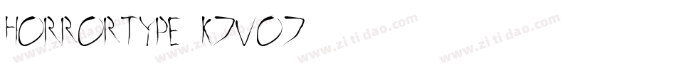 HorrorType-K7Vo7字体转换