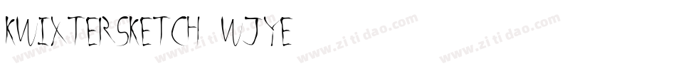 KwixterSketch-WjYE字体转换