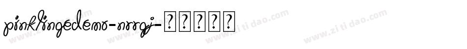 PinkTingeDemo-nRrGJ字体转换