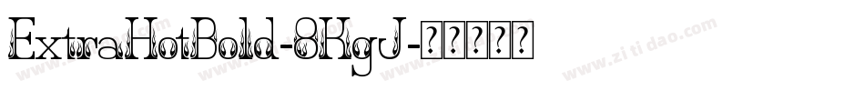 ExtraHotBold-8KgJ字体转换