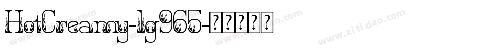 HotCreamy-lg965字体转换