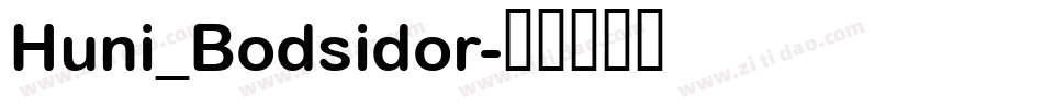 Huni_Bodsidor字体转换