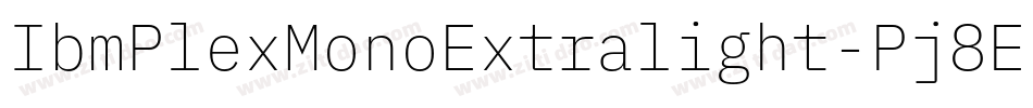 IbmPlexMonoExtralight-Pj8E字体转换