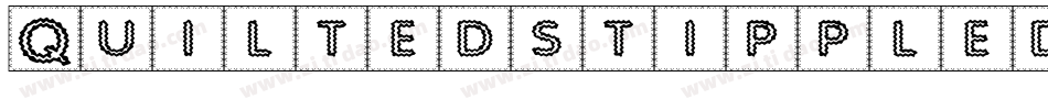 Quiltedstippled-rgpK字体转换