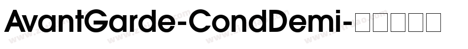 AvantGarde-CondDemi字体转换
