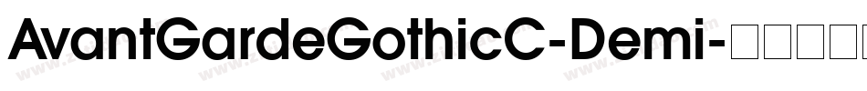 AvantGardeGothicC-Demi字体转换