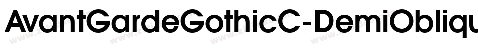 AvantGardeGothicC-DemiOblique字体转换