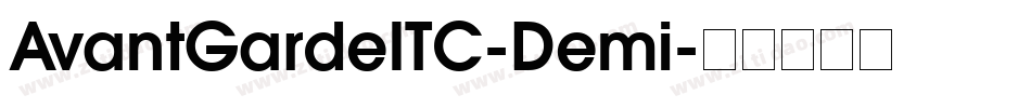 AvantGardeITC-Demi字体转换