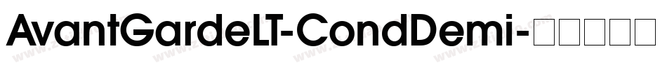 AvantGardeLT-CondDemi字体转换