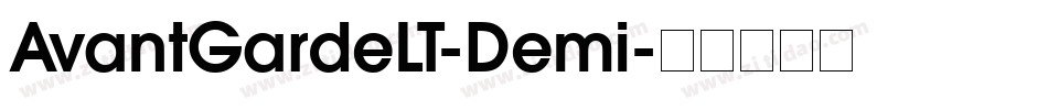 AvantGardeLT-Demi字体转换