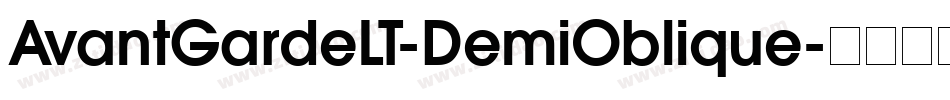 AvantGardeLT-DemiOblique字体转换