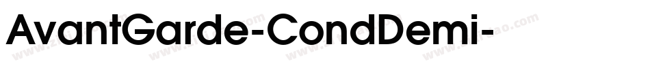 AvantGarde-CondDemi字体转换