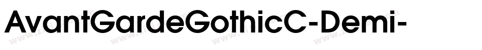 AvantGardeGothicC-Demi字体转换