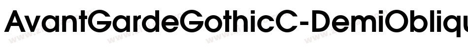 AvantGardeGothicC-DemiOblique字体转换