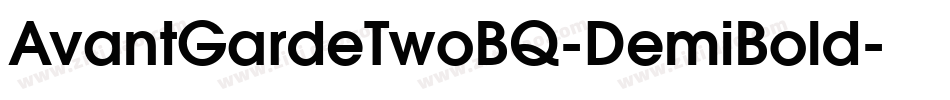 AvantGardeTwoBQ-DemiBold字体转换