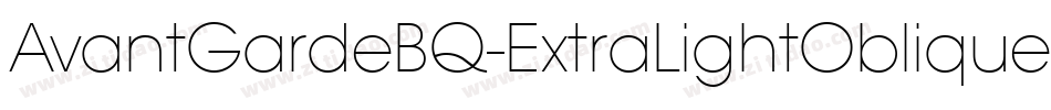 AvantGardeBQ-ExtraLightOblique字体转换