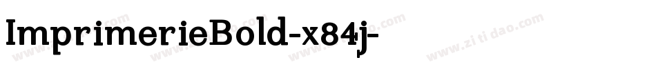 ImprimerieBold-x84j字体转换