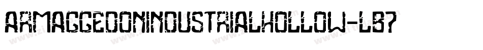ArmaggedonIndustrialHollow-lB7w字体转换