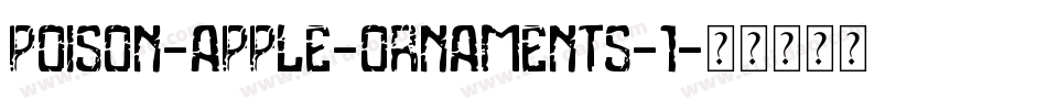 Poison-Apple-Ornaments-1字体转换