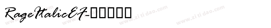 RageItalicEF字体转换
