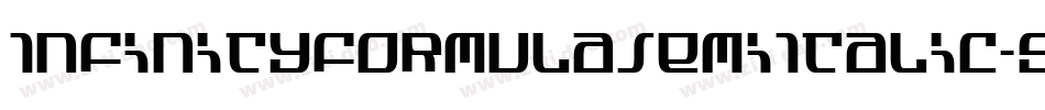 InfinityFormulaSemiItalic-9jpy字体转换