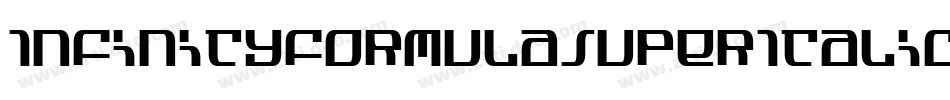 InfinityFormulaSuperItalic-lvl5字体转换