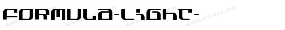 Formula-Light字体转换