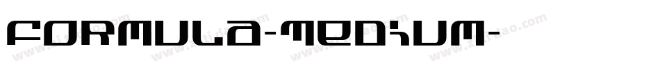 Formula-Medium字体转换