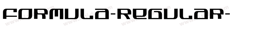 Formula-Regular字体转换
