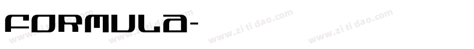Formula字体转换