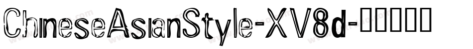 ChineseAsianStyle-XV8d字体转换
