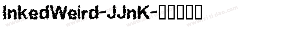 InkedWeird-JJnK字体转换
