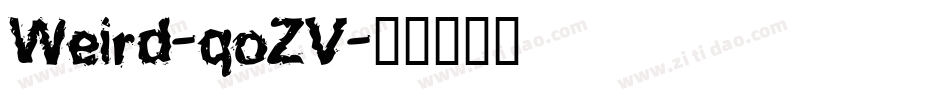 Weird-qoZV字体转换