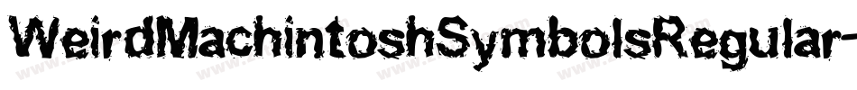 WeirdMachintoshSymbolsRegular-VB3B字体转换