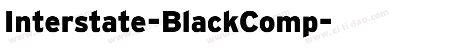 Interstate-BlackComp字体转换