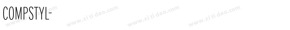 COMPSTYL字体转换