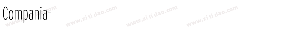 Compania字体转换